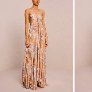 A.L.C Moira Dress - Apricot Multi